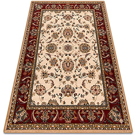rugsx Wollteppich POLONIA TARI, traditionelle Teppiche, für das Schlafzimmer, Wohnzimmer, hellrubin 235x350 cm