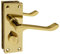 HANDLESTORE Victorian Scroll Privacy Bathroom Door Handle - Multiple Colours (Polished Brass)