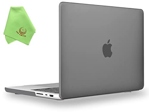 UESWILL Compatibile con MacBook Pro 16 M4 M3 M2 M1 Pro Max Chip modello A3403 A3186 A2485 A2780 A2991 + panno in microfibra, grigio