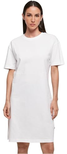Build Your Brand Damen BY181-Ladies Essentials Oversized Slit Tee Dress