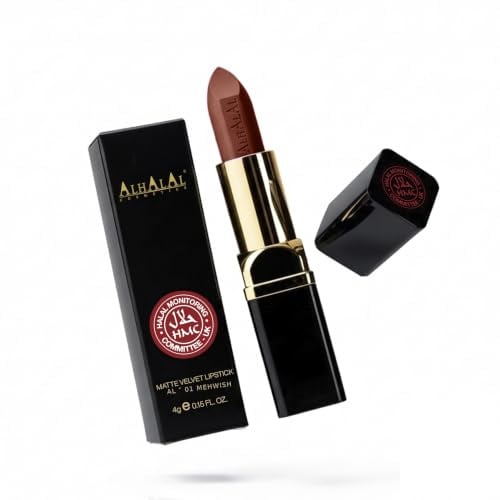 Halal MATTE VELVET LIPSTICK Long Lasting up to 16h Vegan and Cruelty-Free (AL-01-MEHWISH)