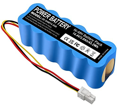 Batteria dell'aspirapolvere Per Samsung 3000mAh Ni-MH 14.4V VCA-RBT20 DJ96-00113C VCR8855L3B Navibot SR8840