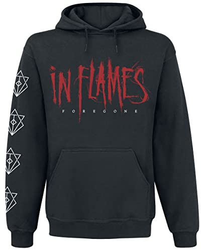 In Flames Foregone Cover Männer Kapuzenpullover schwarz Band-Merch, Bands