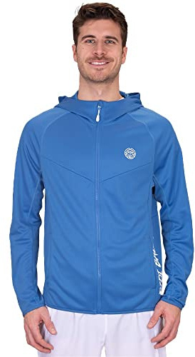 BIDI BADU Herren Crew Hood Jacket - Blue, Größe:S