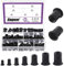 Swpeet Kit di 180 dadi per rivetti metrici, 7 misure, M3, M4, M5, M6, M8, M10, M12, kit di inserti per rivetti in acciaio al carbonio zincato nero metrico