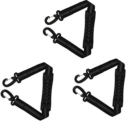 JTLB Sangle Roller 17 * 11 * 7 3 Pcs Roller Skate Laisse Nylon Bottes De Ski Sangle De Transport Snowboard Boot Sangle De Transport pour Transporter des Chaussures De Skate Rouge (Noir)