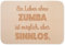 JUNIWORDS Frühstücksbrettchen, Ein Leben ohne Zumba ist möglich, aber sinnlos, Holzbrett Frühstücksbrett Holzbrettchen (1009687)