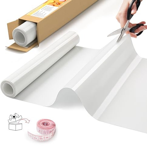 MMmat Silikon-Backmattenrolle, antihaftbeschichtet, hitzebeständig, lebensmittelecht, rutschfest, wiederverwendbar, für Luftfritteusen, Gefriertrockner, Thekenmatte, Ofeneinlage, Kühlschrankeinlagen,