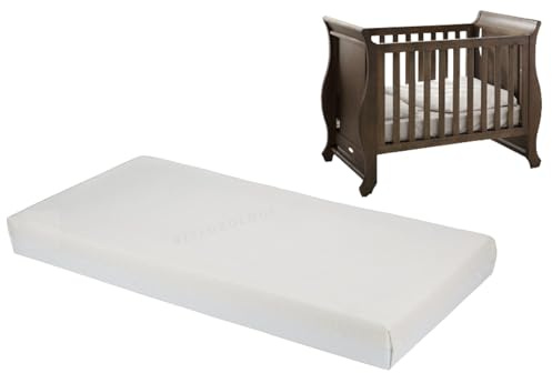 Hochwertige Baby-Reisebett-Matratze, passend für die meisten Graco/M&P/Babylo Deluxe/BabyBjörn/Silver Cross/Kleinkinderbett-Matratzen – abnehmbarer, waschbarer Bezug mit Reißverschluss (Größe: 120 x