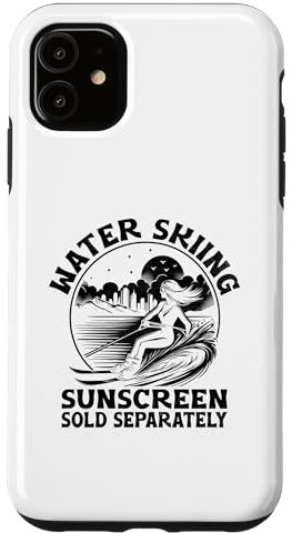 Hülle für iPhone 11 Wasserski Sonnenschutz separat erhältlich Wasserski Skifahrer