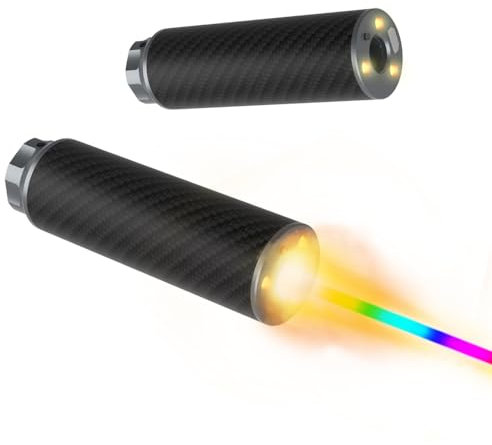 T238-RGB+ Ultra Flame Airsoft Tracer, Spitfire Tactical Tracer Unit für Airsoft Tracer BBS/NERF Darts/Gel Balls mit 14mm Linksgewindeadapter, 19mm auf 16mm Adapter und Inbusschlüssel (152mm)