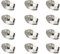 Collier de Serrage 10-16mm,12 Pcs Collier de Serrage Inox 304 Tuyau Collier de Serrage Métallique Tuyau Réglable Tuyau Clips a Vis pour conduits de carburant, tuyaux d'eau, tubes à gaz