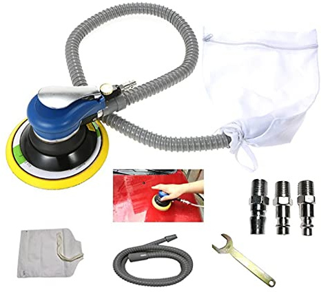 Pad Poliermaschine 6 Zoll Auto Poliermaschine Dual Action Pneumatische Schleifmaschine Automatische Lackpflege Werkzeug Leg Bearbeitung Poliermaschine