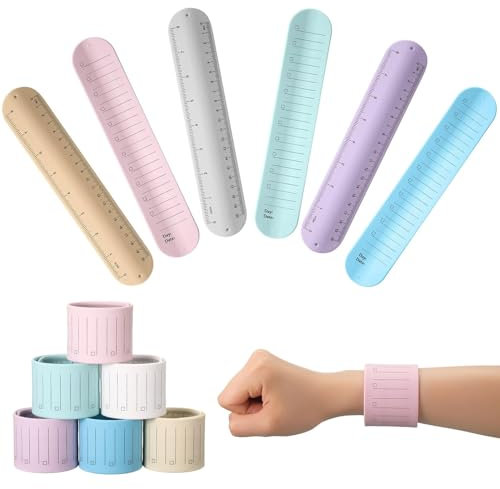 Gemscream 6 Pcs Christmas Nurse Gift Nurse Silicone Bracelet to Do List Slap Silicone Reminder Bracelet Reusable Wearable Wrist Waterproof for Nurse Work Wrist Strap(Fresh Color,Regular Style)