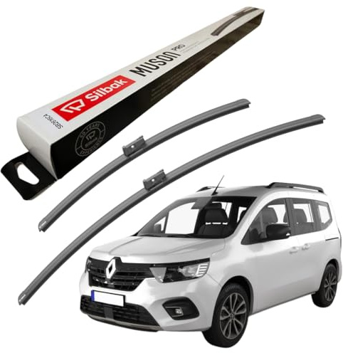 Silbak Windscreen Wipers, fits for RENAULT KANGOO 3 (07/2021 ONWARDS) Front Wiper Blades, 650mm/450mm