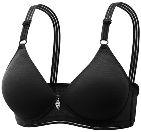 Generico Reggiseno Adesivo Seno Grande Reggiseno Reggiseno Reggiseno con Ferretto di Grandi Dimensioni Reggiseno Autoreggente Cerotto Reggiseno Reggiseno (Black, S)