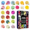 Badebomben Adventskalender 2024, 24 Stück Badebomben Adventskalender, Duschdampfer, Badekugeln für Frauen, Kinder, Kleinkinder, Erwachsene, Weihnachtsbadebomben Kit