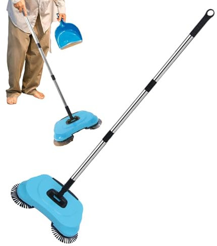 LearnLyrics Barredora Manual - Barredora de suelo manual, Barredora no eléctrica | Herramientas de limpieza de pisos, barredora de mango ajustable, barredora de alfombras para superficies de madera