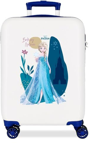 Disney Die Eiskönigin Nature is Magical Kinderkoffer mit seitlichem Zahlenschloss mit 4 Rädern ist aus ABS, einem Starren und leichten Material. Von Joumma Bags., Natur, Talla única, Koffer