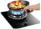 Fornello A Gas Da 33 Cm, Bruciatore Singolo, 7,0 KW, 9 Cavità, Fuoco Alto, Piano Cottura In Vetro Temperato Nero Con Protezione Anti-spegnimento For Cucina Domestica, Campeggio, All'aperto(LPG)