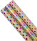 3 rouleaux de papier cadeau d'anniversaire, 43 cm x 3 m, recyclable, imprimé « Joyeux Anniversaire », pois et étoiles. Idéal pour décorer des cadeaux d'anniversaire, de fête, de mariage ou de festival
