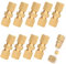 GIONAR 10PCS Connecteur de Ligne de Frein, 3/16 Raccords de Tuyau de Frein, Kit Reparation Frein, Matériau en Laiton,Connecteur Raccords Autobloquant pour Tuyau Frein de 4,75mm