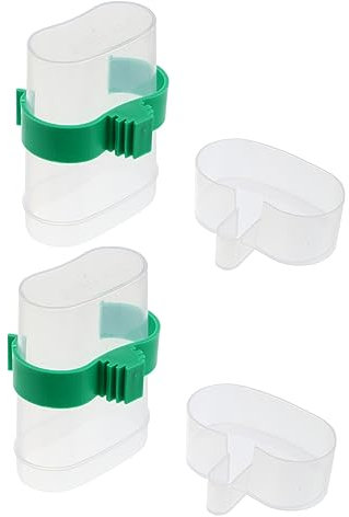 COLLBATH 2piezas Botella Beber Pájaros Bebedero Automático Plástico Resistente Aves