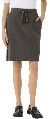 KAFFE Damen Rock Naya Damen Rock Knielang Skirt Casual Bleistiftrock Normale Passform