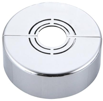 Couvercle mural pour robinet de salle de bain - de trou ronde auto-adhésive - Décoration de valve triangulaire - Bouchon de tuyau de lavabo décoratif pour murs de salle de bain - en