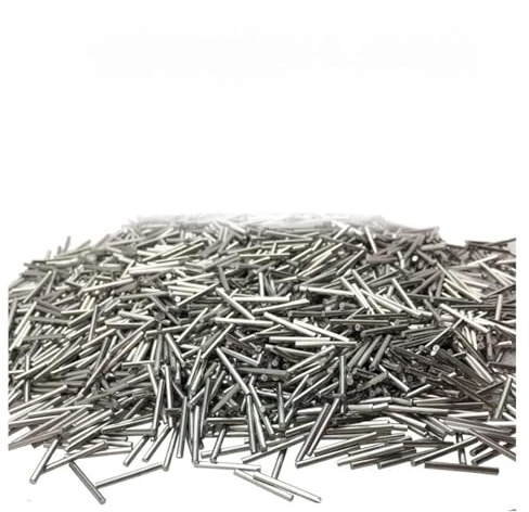 Broyeur de pierres précieuses, 1 KG Mini broches Magnetic Tumbler Tumbler Polisseuse Outils en acier inoxydable Aiguilles Polissage Bijoux Polissage Aiguilles Médias(0.8x5mm)