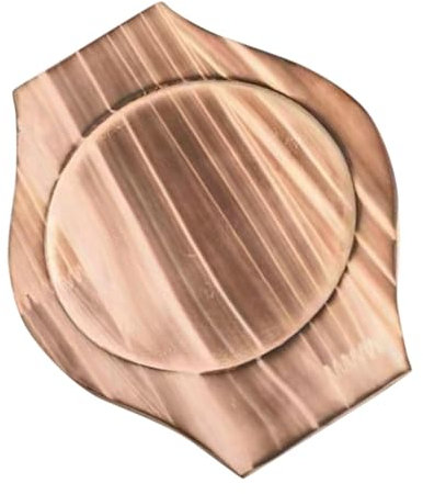 ELAYARD Holz Unterlage für Steinschalen mit Griffen Hitzebeständige Topfmatte für Kleine Suppentöpfe Verschleißfester Küchentischschutz Innendurchmesser 10,5cm Multifunktionale