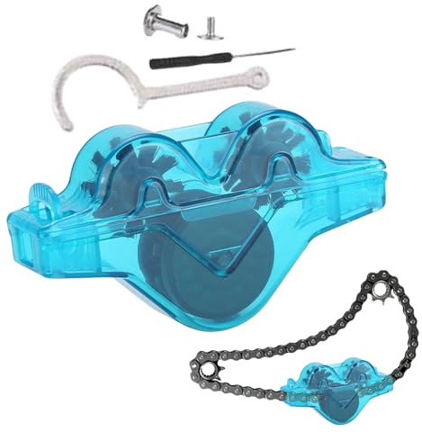 Cycling Chain Cleaner Kit, Rotating Cycle Chain Scrubber Cleans Tool, Portable Park Cleaning Supplies Degreasing Bike Accessories For Cyclists Riders Touring Outdoor Fitness Riders Mountain Travel