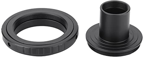 Cryfokt Mikroskop-Objektiv-Adapterring, Abnehmbar, 23,2 Mm, T-Halterung, Schwarz, für AI-Halterungen, Spiegelreflexkamera, Praktisch, Praktisch