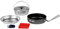 set de cocina Trangia Campingset 124 aluminio, con antiadherente sartén gris