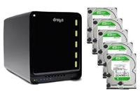 Data Robotics Drobo S 7.5 TB Bundle DR3A2-15EARS-5 - Includes One Drobo S and Five 1.5 TB WD Caviar Green Hard Drive (Black)