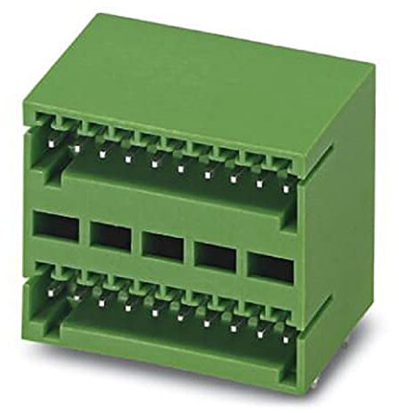 PHOENIX CONTACT MCD 0,5/8-G1-2,5 Leiterplattengrundleiste, 0.5 mm² Nennquerschnitt, 8 Polzahl pro Reihe, MCD 0,5/..-G1 Reichweite, 2.5 mm Rastermaß, Grün, 50 Stück