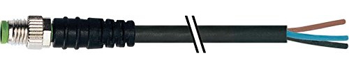 M8 Stecker 0° freies Leitungsende