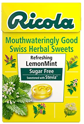 Ricola LemonMint Sugar Free Mint Drops, 45g (Pack of 5)