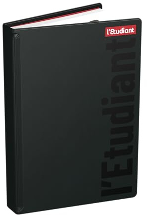 L'ÉÉTUDIANT Special Schülerkalender, 2020 – 2021, Tagesformat, 12 x 17 cm, weicher Einband, Schwarz