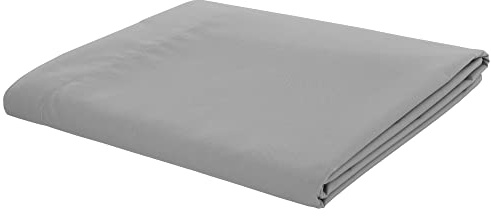 Catherine Lansfield Easy Iron Percale Combed Double Flat Sheet Grey