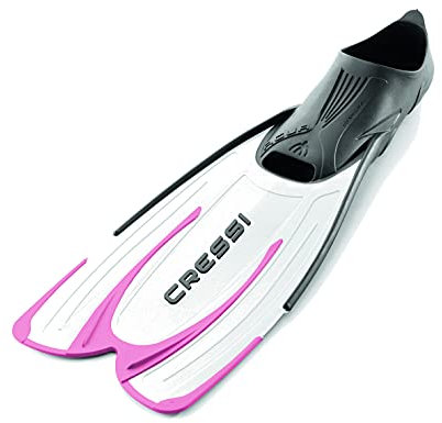 Cressi Agua, Pinne Self Adjusting per Immersioni, Snorkeling e Nuoto Unisex Adulto, Rosa, 33/34
