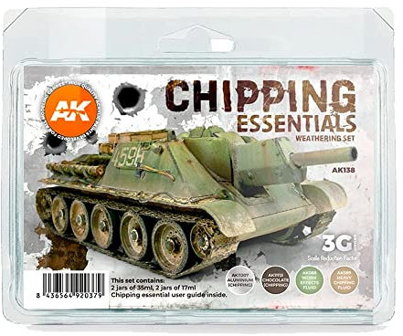 AK Interactive Chipping Essentials Weathering Set # 138