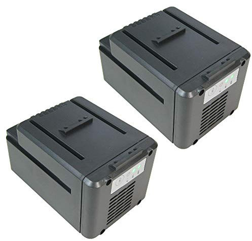 2x Trade-Shop Premium Li-Ion Akku 40V / 2000mAh / 80Wh passend für Worx WG268, WG268E, WG568, WG568E, WG168, WG168E, WG368, WG368E, WG770, WG770E, WG776, WG776E ersetzt Worx WA3536 WA3734