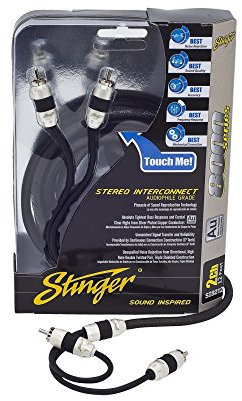 STINGER SI8220 2-Kanal Cinch Anschlusskabel Verstärkersets 6m 8000 Serie