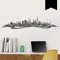 WANDKINGS Wandtattoo - Skyline Ruhrpott (mit Fluss) - 200 x 46 cm - Schwarz - Wähle aus 6 Größen & 35 Farben
