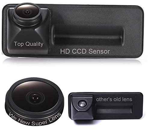 HD CCD Nachtsicht Kofferraum Griff Rückfahrkamera Rückfahrkamera 18mm Objektiv für GPS Autoradio Für Skoda Fabia Y6/ A1/ Golf 5 V Variant Skoda Superb Komb