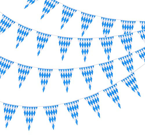 TUPARKA Oktoberfest Deko Wimpel Girlande 30 Meter Oktoberfest Bayrische Dekoration