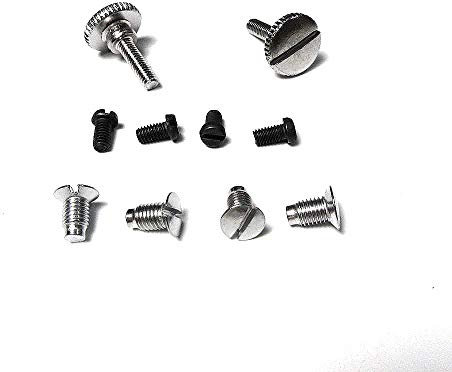 10 Pcs Screws Needle Plate Feed Dog Foot for Singer 15-30+ Home Sewing Machine