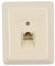 S/CONN maximum connectivity Telefondose UAE 8(4) - IAE - Universal-Anschlussdose - 1x RJ45 Buchse - 1-Fach - 4-polig - CAT 3 - Aufputz AP - Schraubanschluss - beige