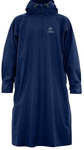 Redelk - Poncho zum Trekking, Wandern und Reisen mit Rucksack, Dunkelblau